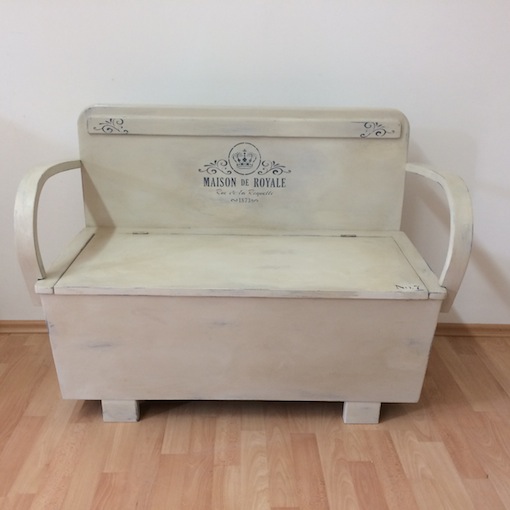 Sitztruhenbank Shabby Chic