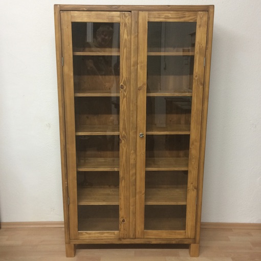 Vitrinenschrank Vollholz
